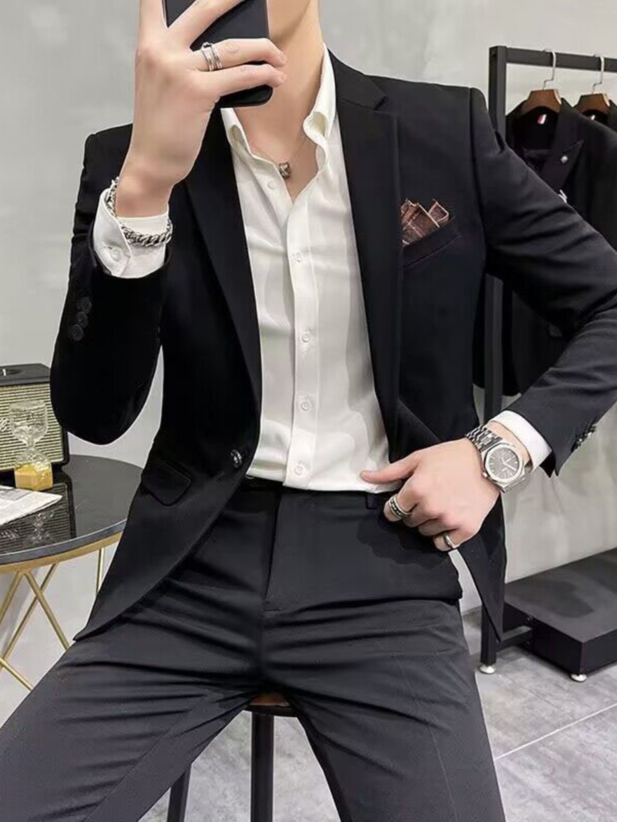 Busin Casual Slim Fit Tee Piec - огляд і ціна Men'S Urban Formal Wear