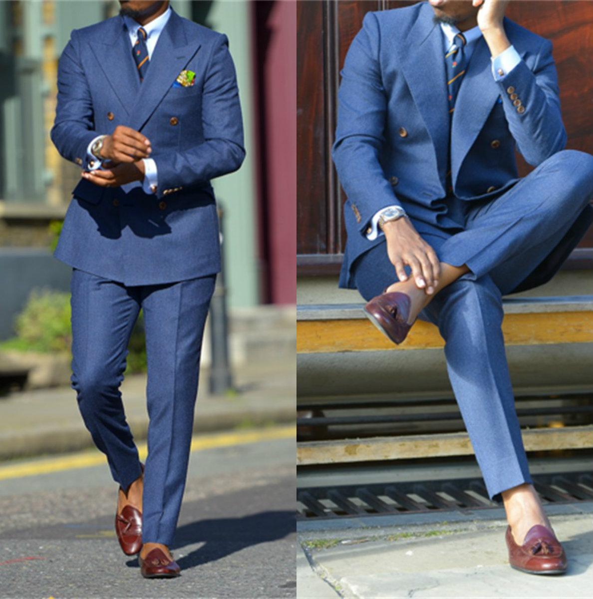 Dark Blue Formal Mens Suits Tw - огляд і ціна Men Formal Wear Jacket