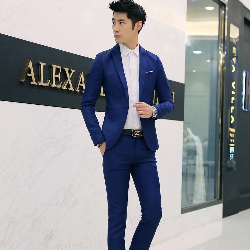 Men's Stylish Suit Set Slim Fi - огляд і ціна Men'S Urban Formal Wear