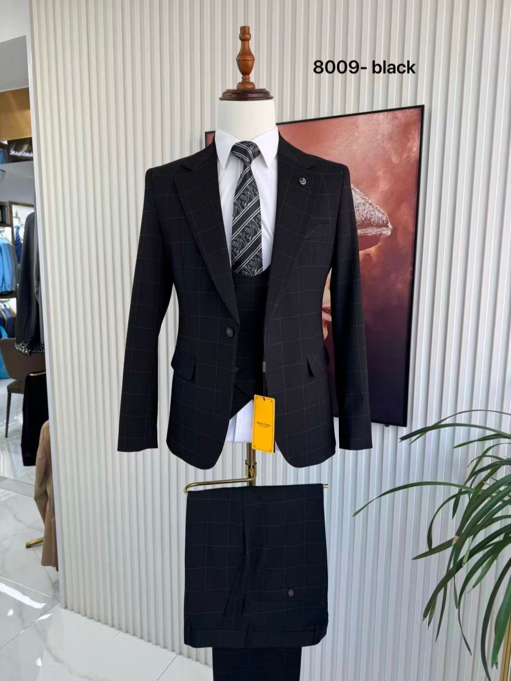 Men's Plaid Tuxedo 3 Pieces Ja - огляд і ціна Men Formal Wear Jacket