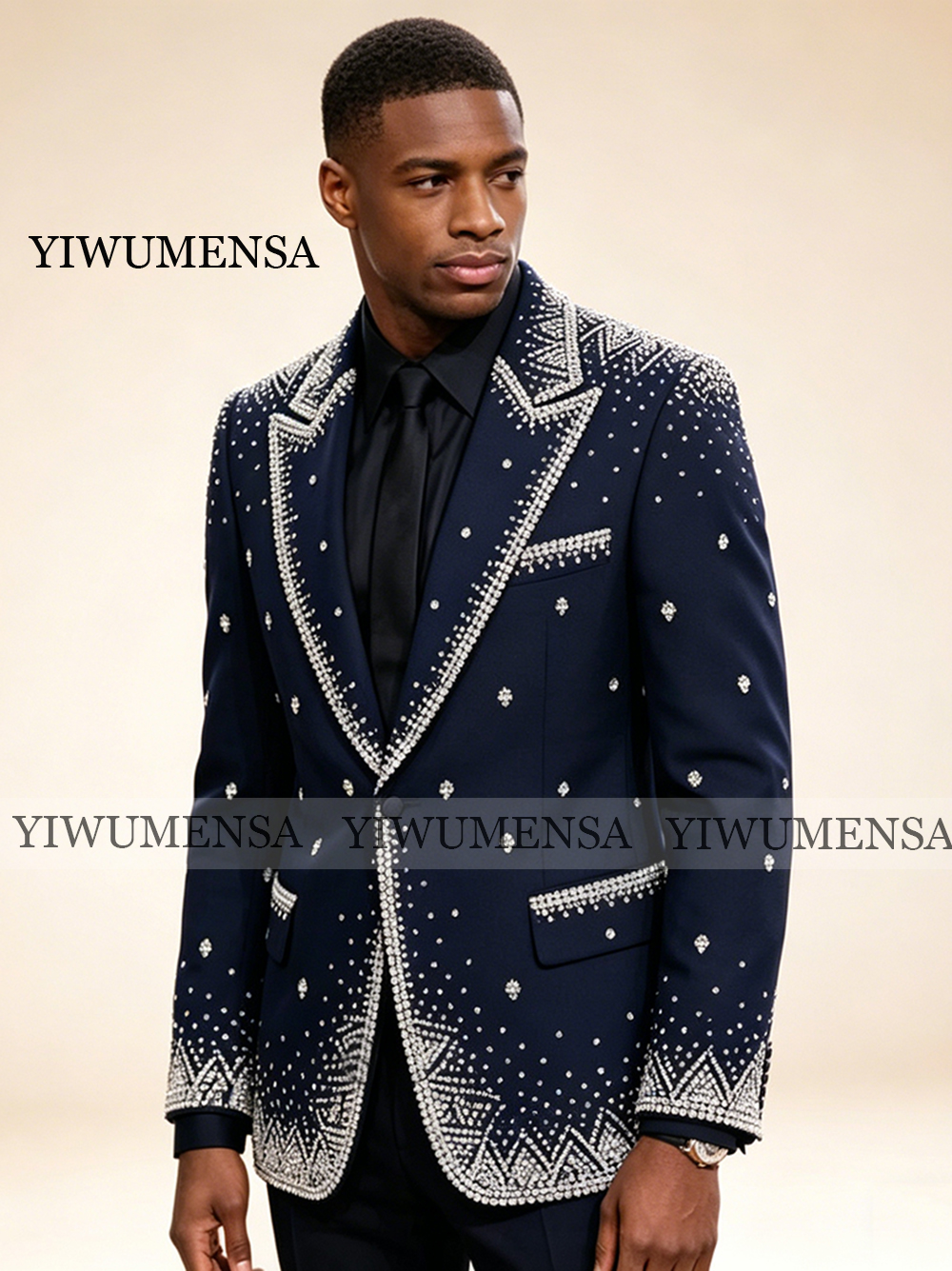 Brilliant Rhinestone Men Suit  - огляд і ціна Men Formal Wear Jacket