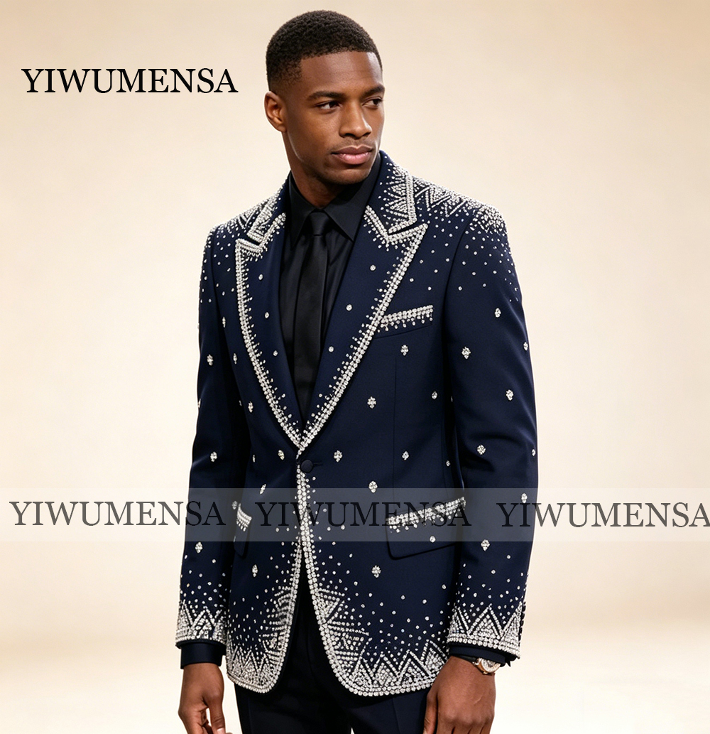 Brilliant Rhinestone Men Suit  - огляд і ціна Men Formal Wear Jacket
