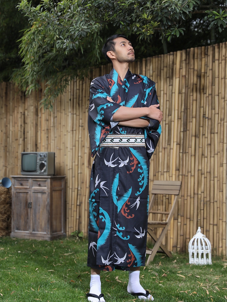 Japanese Kimono With Belt Men' - огляд і ціна Traditional Japanese Men'S Formal Wear