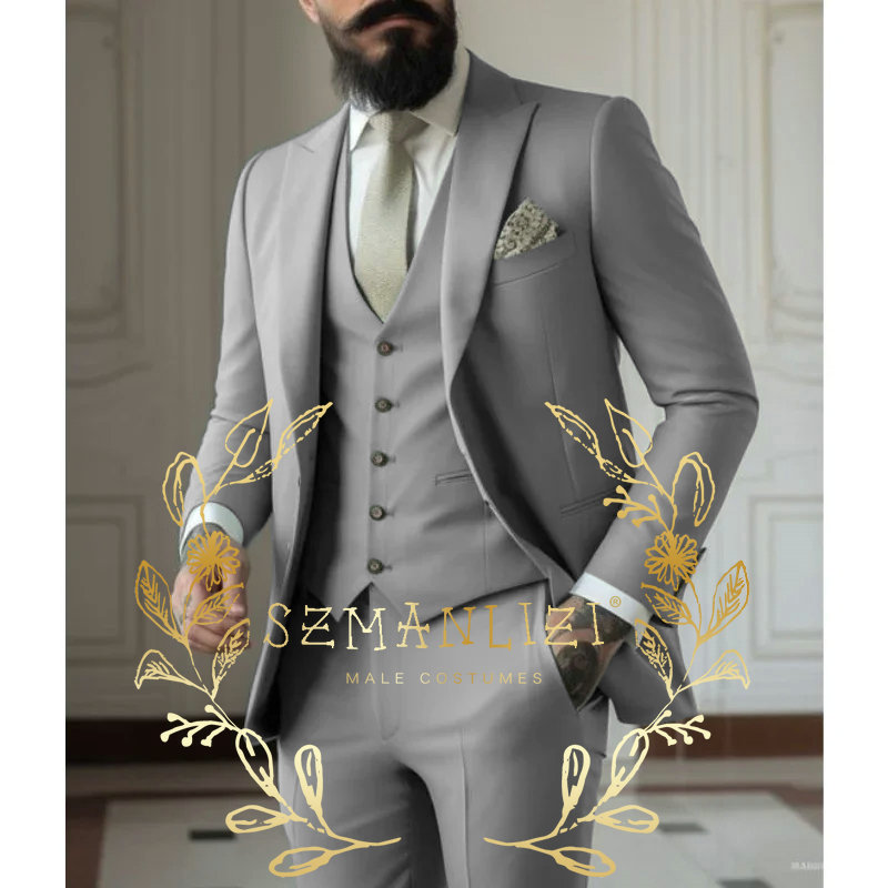 Light green Suits Men Suits 3  - огляд і ціна Men Formal Wear Jacket