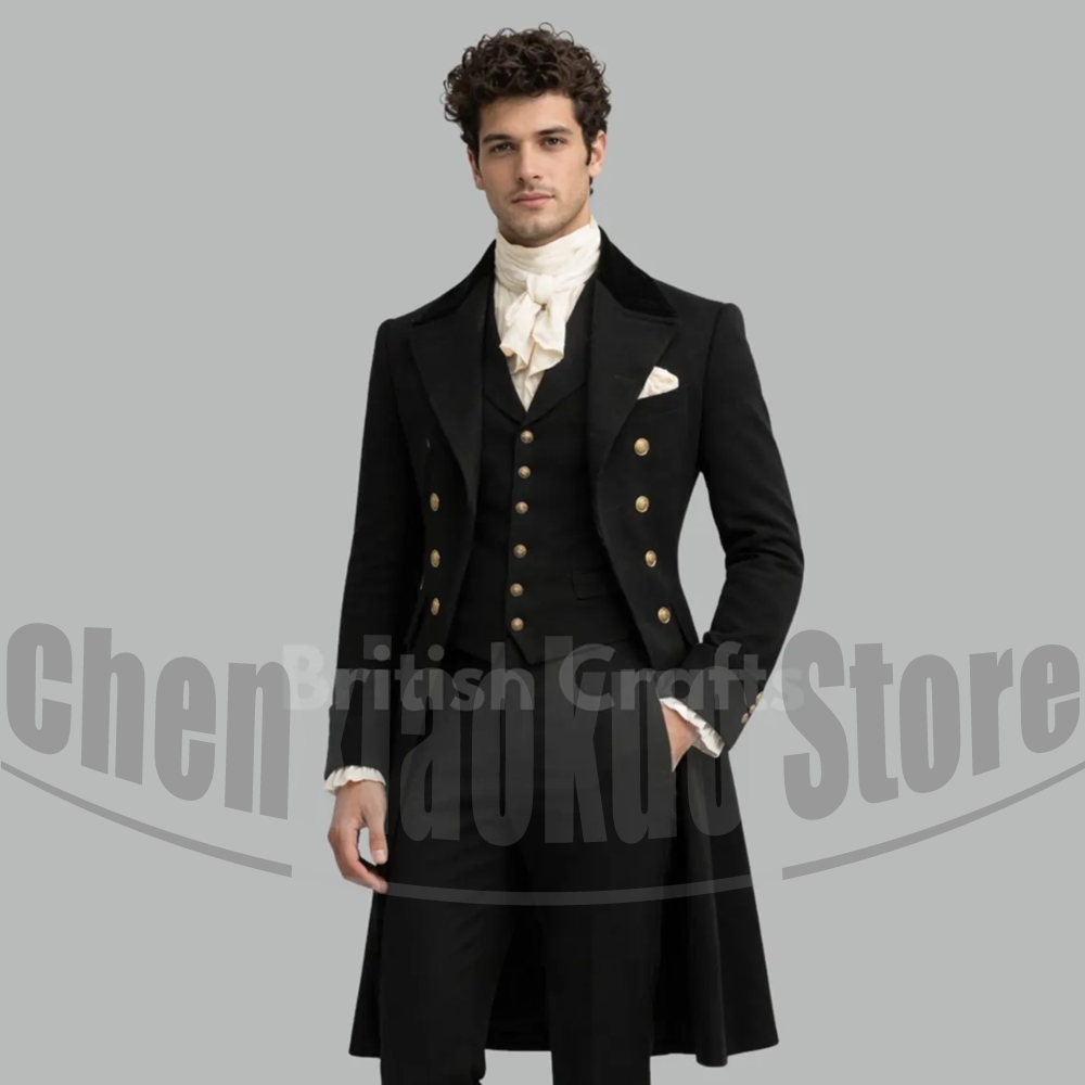 Black Men Victorian Tailcoat 3 - огляд і ціна Victorian Men'S Formal Wear