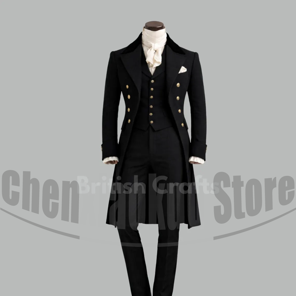 Black Men Victorian Tailcoat 3 - огляд і ціна Victorian Men'S Formal Wear