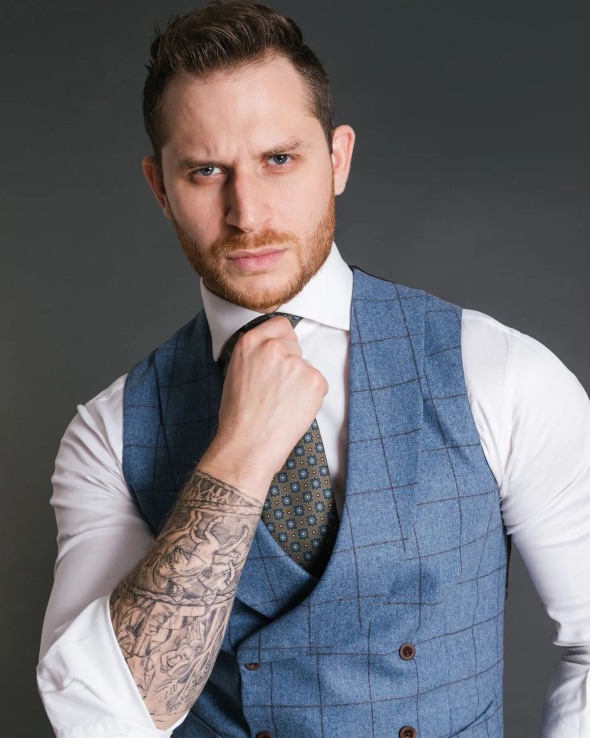 Blue Vintage Men Suit Tailor-M - огляд і ціна Men Formal Wear Jacket