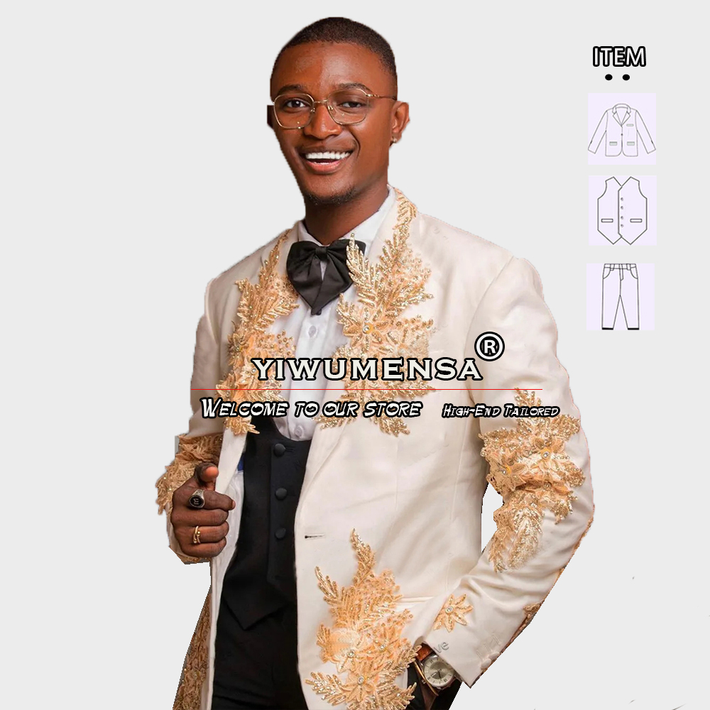 Customized 3 Pieces Suits Men  - огляд і ціна Men Formal Wear Jacket