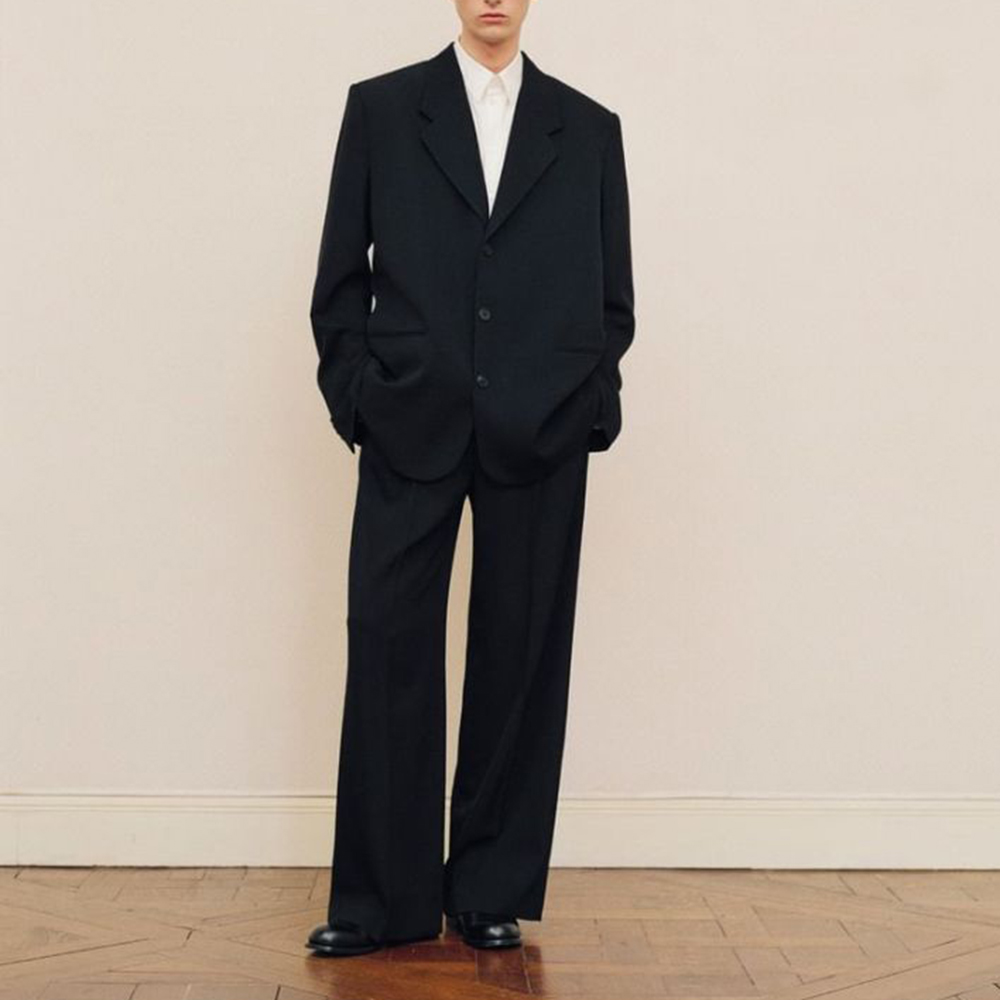 Men's Black Oversized Suit Set - огляд і ціна Men Formal Wear Jacket
