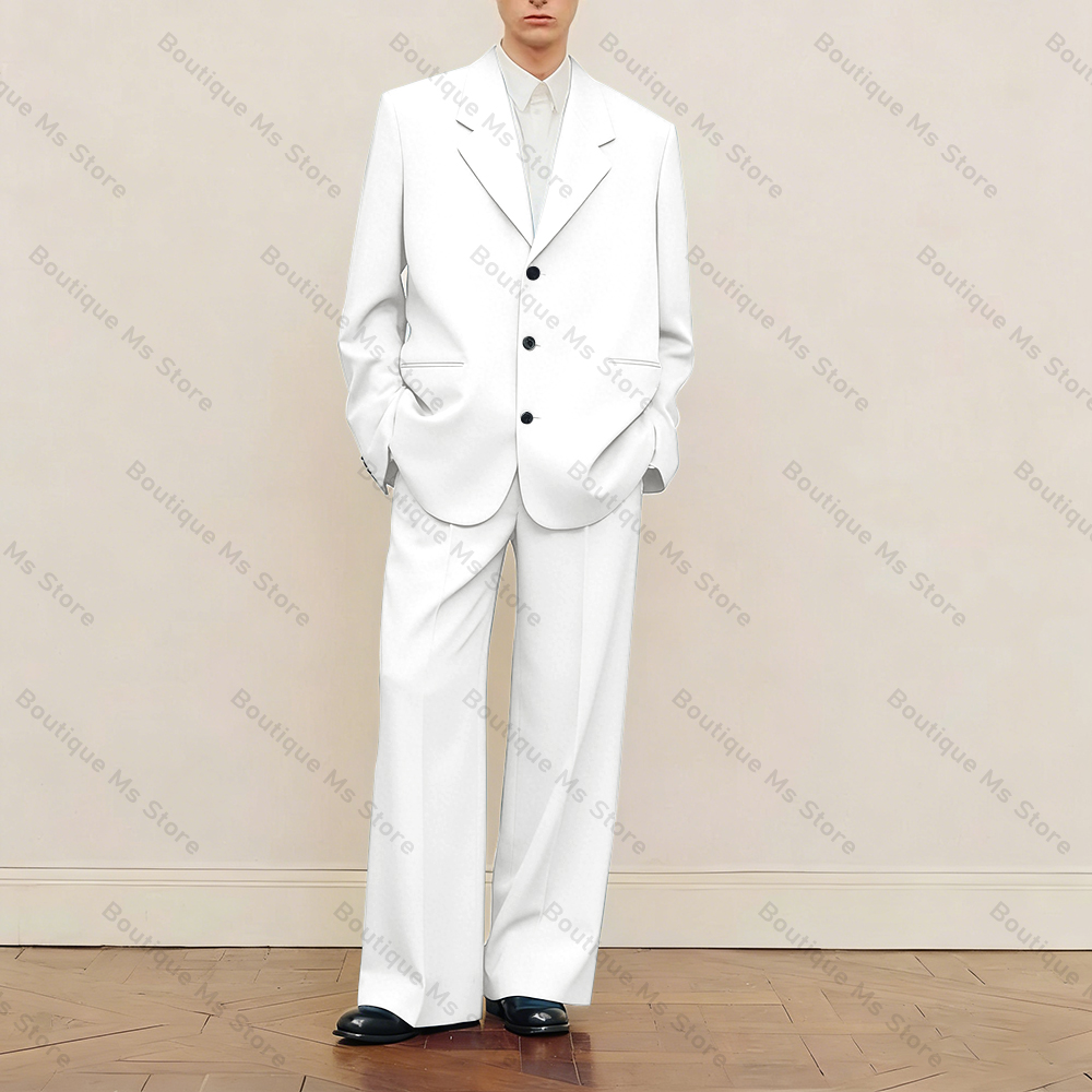 Men's Black Oversized Suit Set - огляд і ціна Men Formal Wear Jacket