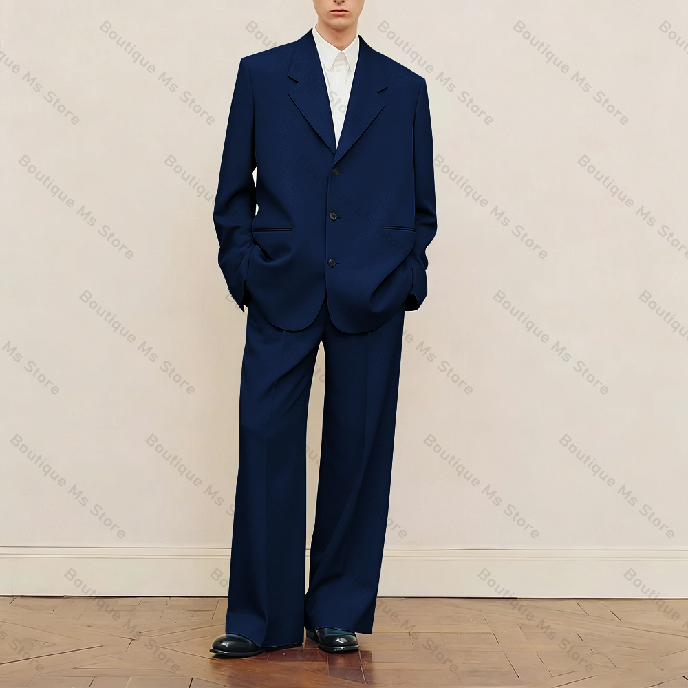 Men's Black Oversized Suit Set - огляд і ціна Men Formal Wear Jacket