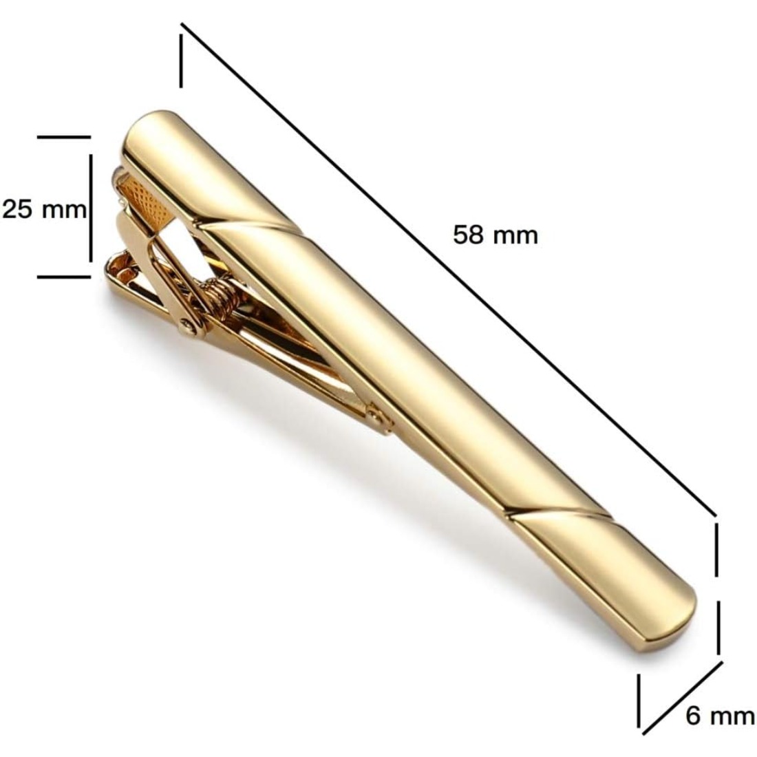 This polished metal tie clip s - огляд і ціна Men Formal Wear Look